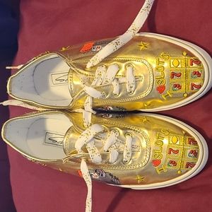 Sebastino gold Vegas shoes